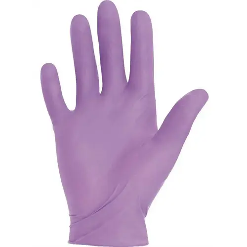 AMBIDEXTROUS POWDER-FREE NITRILE EXAM GLOVES, EXTRA-LARGE, PURPLE, 6 MIL - pack of 90