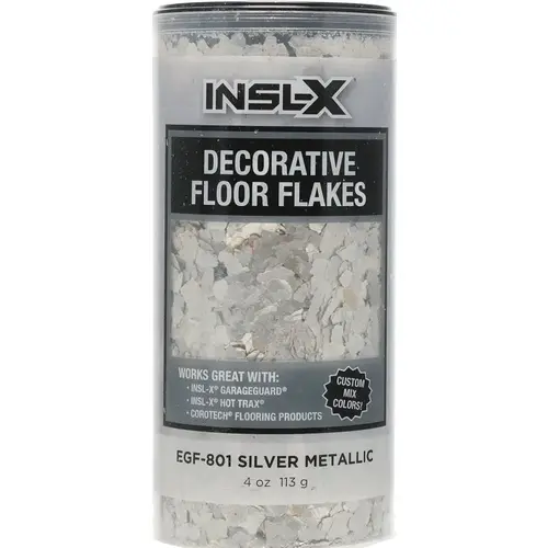 Insl-X Floor Flake, Silver Metallic - pack of 6 Insl-X Floor Flake, Silver Metallic - pack of 6