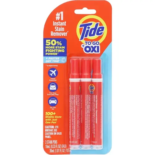 Tide To Go Instant Stain Remover Pen, 0.33 oz, Fresh - pack of 3 Tide To Go Instant Stain Remover Pen, 0.33 oz, Fresh - pack of 3