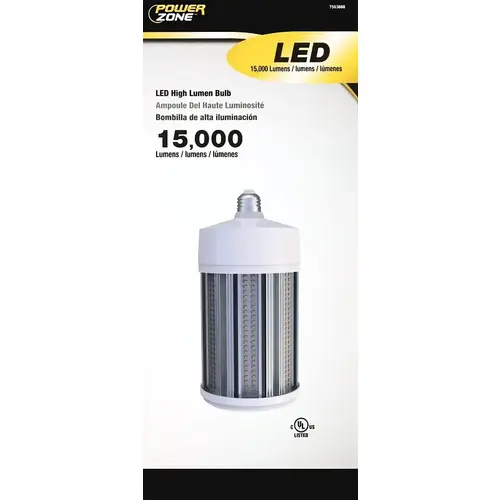 Pinegreen Lighting LED COB Bulb, 800 W Equivalent, E26 Medium Edison, E39 Mogul Lamp Base, 5000 K Color Temp Pinegreen Lighting LED COB Bulb, 800 W Equivalent, E26 Medium Edison, E39 Mogul Lamp Base, 5000 K Color Temp