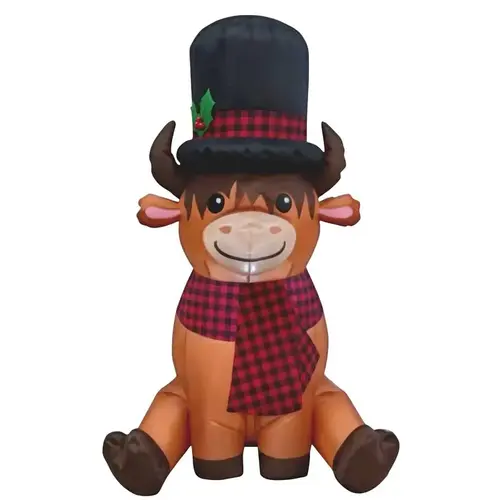 4FT INFLATABLE HIGHLANDER COW 4FT INFLATABLE HIGHLANDER COW
