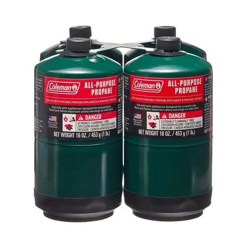 BernzOmatic TX916 Camping Gas Cylinder, 16 oz Tank, 127 psi Pressure, Steel, Green - pack of 4 BernzOmatic TX916 Camping Gas Cylinder, 16 oz Tank, 127 psi Pressure, Steel, Green - pack of 4