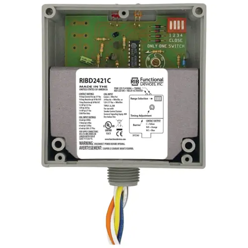 SPDT Enclosed Pilot Relay 10 Amp With 24vac/dc 120-277vac Coil Includes Timer SPDT Enclosed Pilot Relay 10 Amp With 24vac/dc 120-277vac Coil Includes Timer