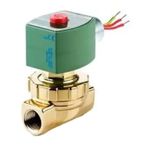 120/60 110/50 3/4" NPT. 2 Way N.C. Brass Solenoid Valve For Steam 50 PSI Max 0 P 120/60 110/50 3/4" NPT. 2 Way N.C. Brass Solenoid Valve For Steam 50 PSI Max 0 P