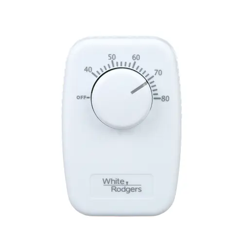 Line Voltage Mechanical Bimetal DPST 240VOpen on Rise 40-80F No Thermometer with Line Voltage Mechanical Bimetal DPST 240VOpen on Rise 40-80F No Thermometer with