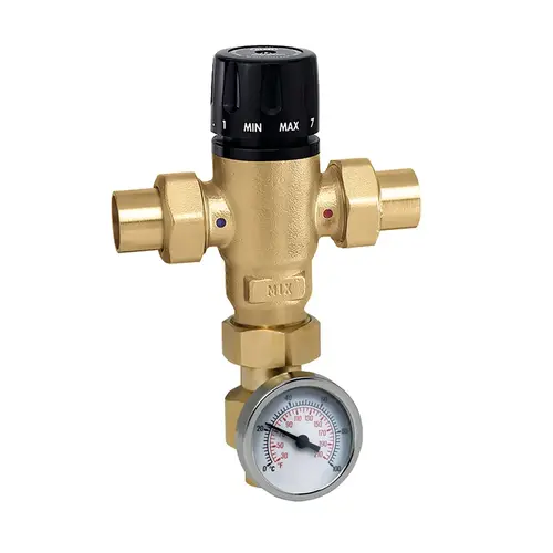 3/4" Sweat Lead Free Point of Dist. 3 Way Mixing Valve 85-150F Includes Adaptor 3/4" Sweat Lead Free Point of Dist. 3 Way Mixing Valve 85-150F Includes Adaptor