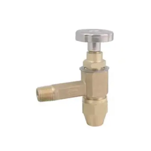 12930/12230 3/8" Flare X 1/4" NPT(m) Angle Fusible Valve 1-5/8" SHANK 12930/12230 3/8" Flare X 1/4" NPT(m) Angle Fusible Valve 1-5/8" SHANK
