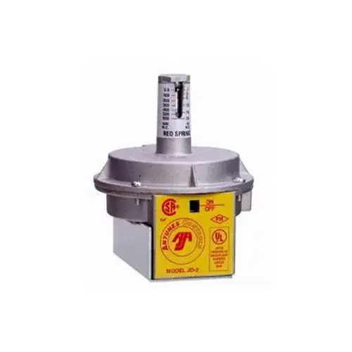 JD-2 (RED) DIFFERENTIAL PRESSURE SWITCH WITH RED SPRING .1"-24" W.C. JD-2 (RED) DIFFERENTIAL PRESSURE SWITCH WITH RED SPRING .1"-24" W.C.