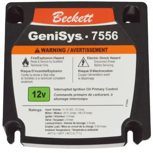 12VDC Genisys Primary Control 12VDC Genisys Primary Control