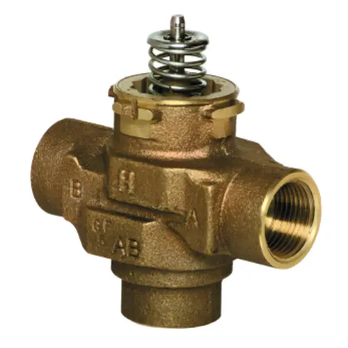 3/4" Sweat Three Way Mixing/Diverting Zone Vlave Body 5.9 Cv 3/4" Sweat Three Way Mixing/Diverting Zone Vlave Body 5.9 Cv