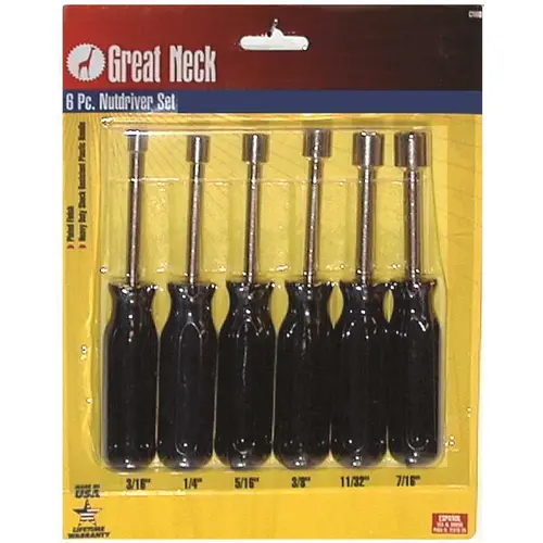 GREAT NECK ECONOMY NUT DRIVER SET Black GREAT NECK ECONOMY NUT DRIVER SET Black