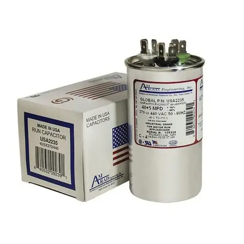 Cap 5/40 Mfd/440v/dual Rd Replaces CAP050400440RTS (m5) CAB050400440CT Cap 5/40 Mfd/440v/dual Rd Replaces CAP050400440RTS (m5) CAB050400440CT