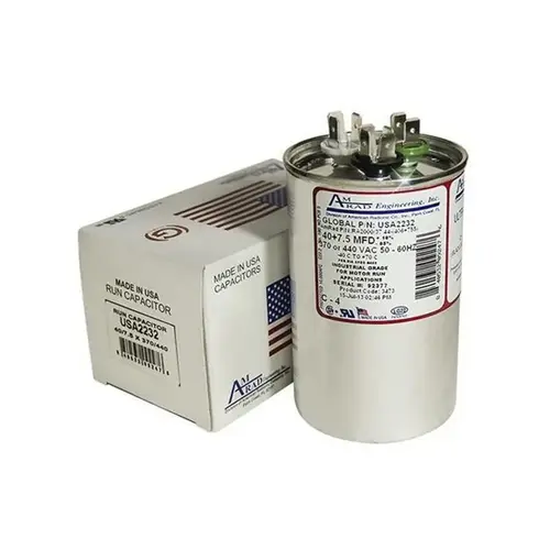 Cap 7.5/40 Mfd/440v/dual Rd Cap 7.5/40 Mfd/440v/dual Rd