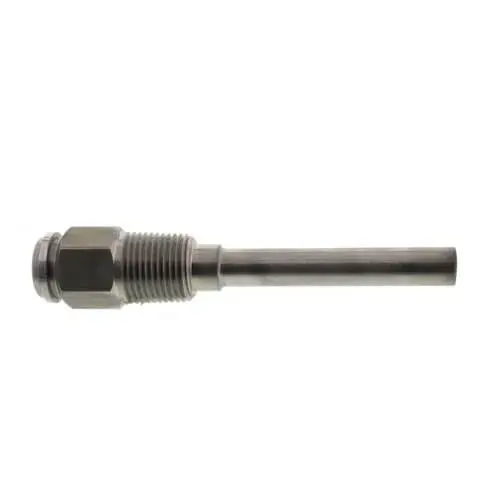 1/2" NPT Stainless Steel Well Assembly 1/2" Connection 3/8" Diameter 3" Insertio 1/2" NPT Stainless Steel Well Assembly 1/2" Connection 3/8" Diameter 3" Insertio