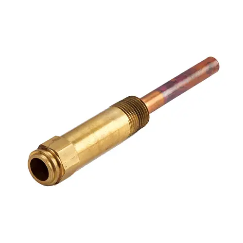 1/2" NPT. Copper Well Assy. W/3" Insertion Less Mounting Clamp 1/2" NPT. Copper Well Assy. W/3" Insertion Less Mounting Clamp