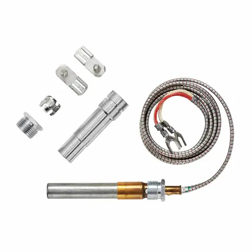 35" Long Universal Thermopile With Push In Clip PG Adapter And Attaching Nuts. 35" Long Universal Thermopile With Push In Clip PG Adapter And Attaching Nuts.
