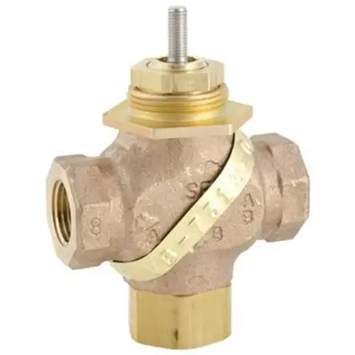 1/2" NPT 3 Way Mixing Valve For Chilled Or Hot Water 2.2 CV 1/2" NPT 3 Way Mixing Valve For Chilled Or Hot Water 2.2 CV