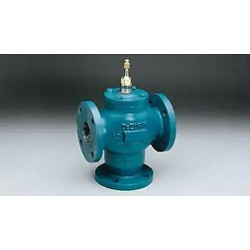 2-1/2" Flanged 3 Way Mixing Valve 63 Cv 3/4" Stroke 2-1/2" Flanged 3 Way Mixing Valve 63 Cv 3/4" Stroke