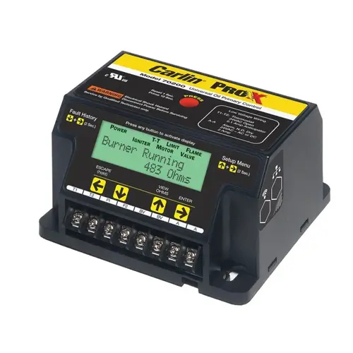 Universal Oil Burner Primary Control With Display & Adjustable Timing Universal Oil Burner Primary Control With Display & Adjustable Timing