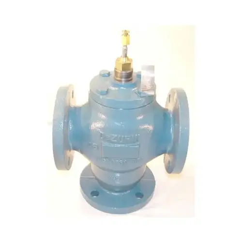 2-1/2" Flanged 3 Way Divert Valve 63 Cv 3/4" Stroke 4 Bolt Holes 2-1/2" Flanged 3 Way Divert Valve 63 Cv 3/4" Stroke 4 Bolt Holes