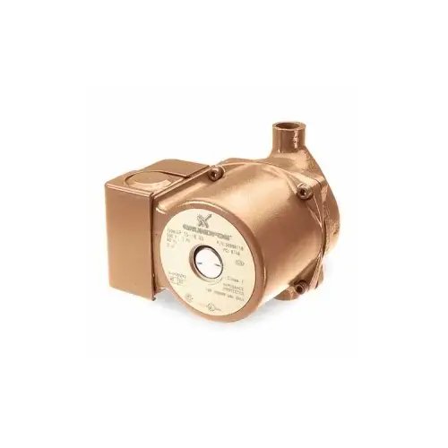 59896226 115V 1/25 HP 1 Speed 3/4" Sweat Housing Low Watt Bronze Circulator Pump 59896226 115V 1/25 HP 1 Speed 3/4" Sweat Housing Low Watt Bronze Circulator Pump