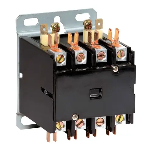 Deluxe Power Pro Contactor. Poles: 4. Coil Voltage: 24v. Contact Rating: 40amps. Deluxe Power Pro Contactor. Poles: 4. Coil Voltage: 24v. Contact Rating: 40amps.