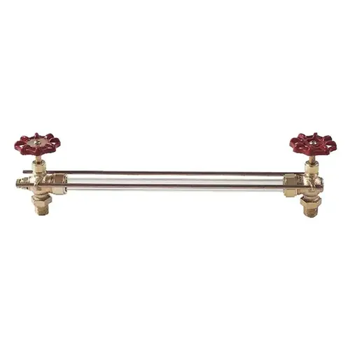 1/2" Rgh Brs W.G. W/std Glass (5/8" X 12") & Rod Gauge Glass Set 1/2" Rgh Brs W.G. W/std Glass (5/8" X 12") & Rod Gauge Glass Set