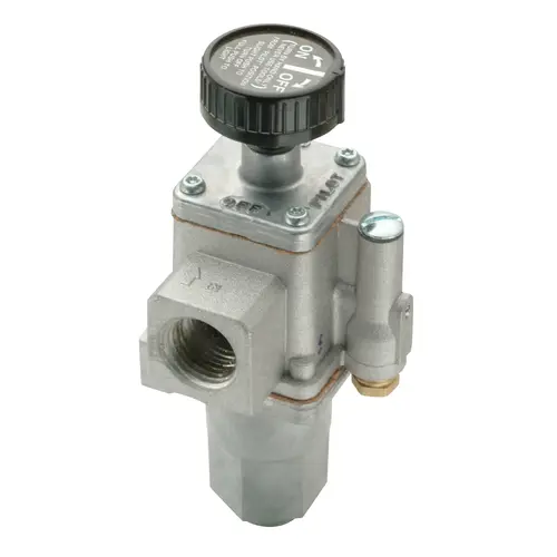 1/2" Gas Pilot Safety Valve For Natural Or LP Gas Includes Two 1/2" X 3/8" Reduc 1/2" Gas Pilot Safety Valve For Natural Or LP Gas Includes Two 1/2" X 3/8" Reduc