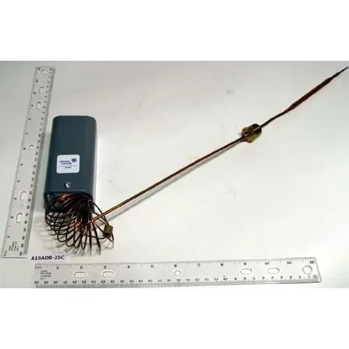 SPST Remote Bulb Temperature Control 65/300F Manual Reset 6 ft Cap. SPST Remote Bulb Temperature Control 65/300F Manual Reset 6 ft Cap.