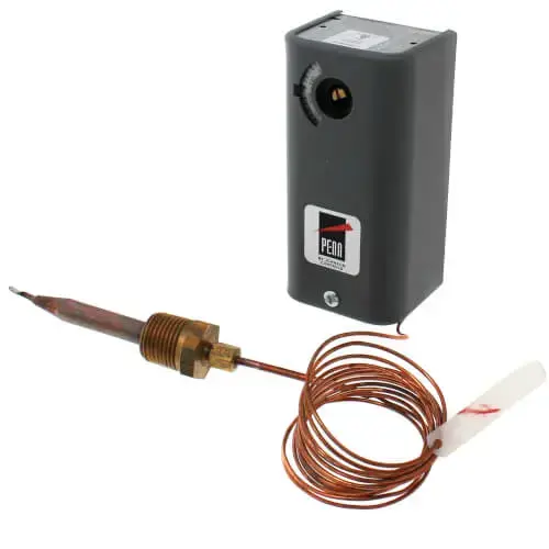 120/208/240V SPST Remote Bulb Temperature Control With 6 ft Cap. 100-240F Fixed Di 120/208/240V SPST Remote Bulb Temperature Control With 6 ft Cap. 100-240F Fixed Di