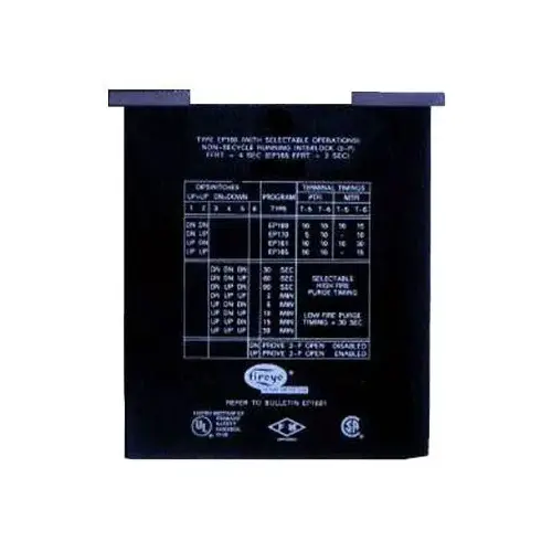 Programmer module. Selectable purge 10 and 30 sec. Tfi non-recycle. Programmer module. Selectable purge 10 and 30 sec. Tfi non-recycle.