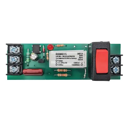 4 Track-mount Relay 15amp Spst-no + Override 10-30vac/dc/120vac 4 Track-mount Relay 15amp Spst-no + Override 10-30vac/dc/120vac