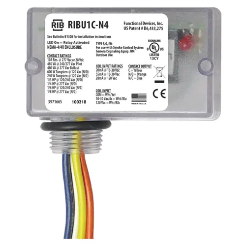 Enclosed Relay Nema4/4x 10amp Spdt 10-30vac/dc/120vac Enclosed Relay Nema4/4x 10amp Spdt 10-30vac/dc/120vac