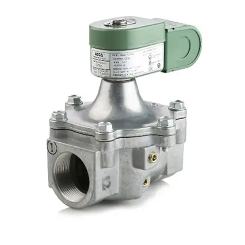 120v 1-1/4" NPT. 2 Way N.C. Safety Shutoff Gas Solenoid Valve 1028000 BTU 1.5 PS 120v 1-1/4" NPT. 2 Way N.C. Safety Shutoff Gas Solenoid Valve 1028000 BTU 1.5 PS