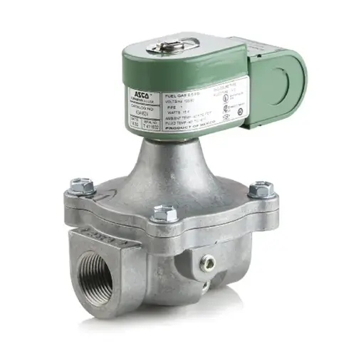 120v 1/2" NPT. 2 Way N.C. Safety Shutoff Gas Solenoid Valve 350000 BTU 1/2 PSI M 120v 1/2" NPT. 2 Way N.C. Safety Shutoff Gas Solenoid Valve 350000 BTU 1/2 PSI M