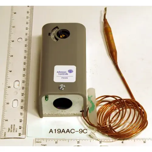 SPDT Nema 1 Remote Bulb Temperature Control 100/240F; Diff 6F Fixed 6 ft Cap. SPDT Nema 1 Remote Bulb Temperature Control 100/240F; Diff 6F Fixed 6 ft Cap.