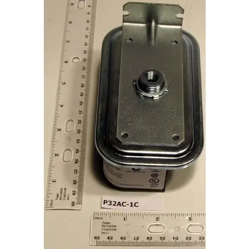 Differential Air Pressure Switch .15/12 Wc Adj. W/scale L Mtg. Brkt Differential Air Pressure Switch .15/12 Wc Adj. W/scale L Mtg. Brkt