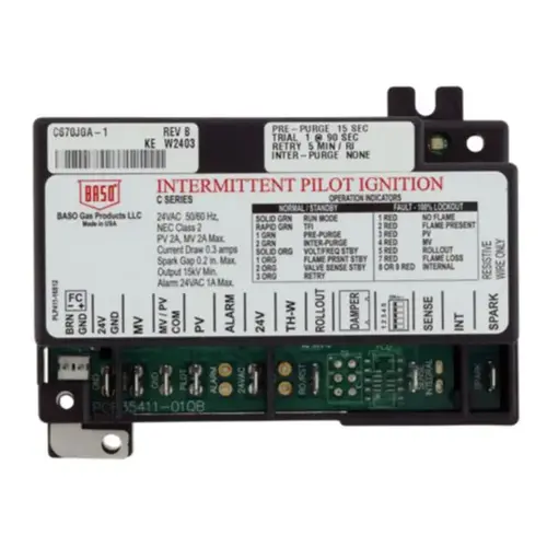Intermittent Pilot Ignition Control For York With 90 Second Trial Time 15 Second Intermittent Pilot Ignition Control For York With 90 Second Trial Time 15 Second