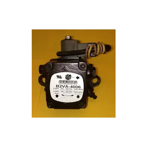 Oil Pump 2 Stage 3450 RPM 100-200 PSI 4 GPH Includes 115v Solenoid Replaces B2VA Oil Pump 2 Stage 3450 RPM 100-200 PSI 4 GPH Includes 115v Solenoid Replaces B2VA