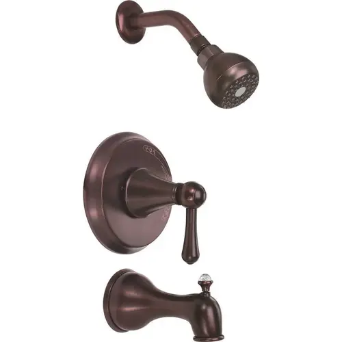 SONOMA TUB AND SHOWER FAUCET WITH SINGLE HANDLE, OIL RUBBED BRONZE SONOMA TUB AND SHOWER FAUCET WITH SINGLE HANDLE, OIL RUBBED BRONZE