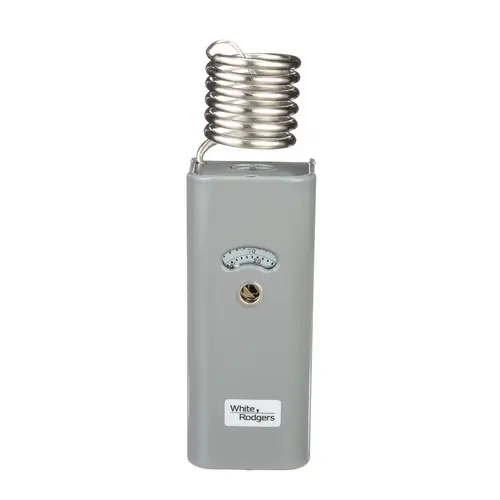 120/240v Line Voltage SPST Close on Rise Temperature Control Coiled Bulb 20-90F Range Adjustable Differential 3-20F 120/240v Line Voltage SPST Close on Rise Temperature Control Coiled Bulb 20-90F Range Adjustable Differential 3-20F