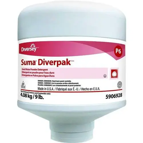 Suma Diverpak 9 Lb. Dish Soap Powder For Hard Water - pack of 4 Suma Diverpak 9 Lb. Dish Soap Powder For Hard Water - pack of 4