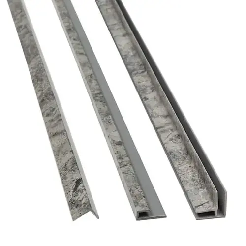 94" Vinyl Backsplash Accessory Trim Kit, Spanish Marble - pack of 6 94" Vinyl Backsplash Accessory Trim Kit, Spanish Marble - pack of 6