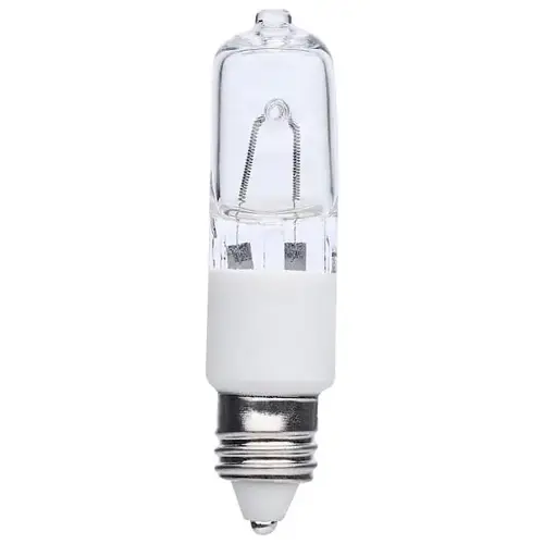 50 Watt, Halogen, T4, Clear, 750 Lumens, Mini Candelabra Base, 120 Volt - pack of 12 50 Watt, Halogen, T4, Clear, 750 Lumens, Mini Candelabra Base, 120 Volt - pack of 12