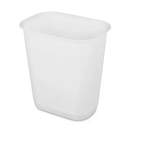 3 Gallon White Wastebasket - pack of 8 3 Gallon White Wastebasket - pack of 8