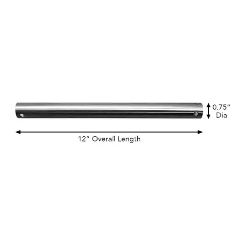 12" Down Rod, Brushed Nickel - pack of 10 12" Down Rod, Brushed Nickel - pack of 10