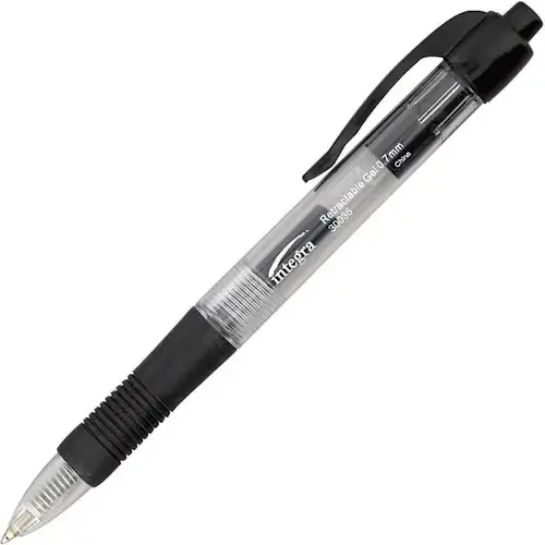 Retractable Gel Pen 0.7 Mm Blk Dozn Comfort Grip - pack of 12 Retractable Gel Pen 0.7 Mm Blk Dozn Comfort Grip - pack of 12