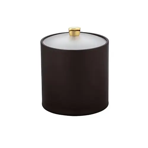 Arc 3qt Ice Bucket Chocolate Brown W/ Acrylic Cover & Gold Knob - pack of 6 Arc 3qt Ice Bucket Chocolate Brown W/ Acrylic Cover & Gold Knob - pack of 6