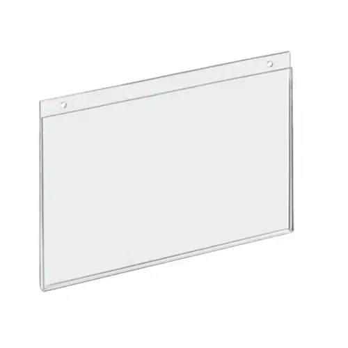 Wall Mounted Horiz Small Acrylic Sign Holder 8.5" X 6.25" - pack of 5 Wall Mounted Horiz Small Acrylic Sign Holder 8.5" X 6.25" - pack of 5