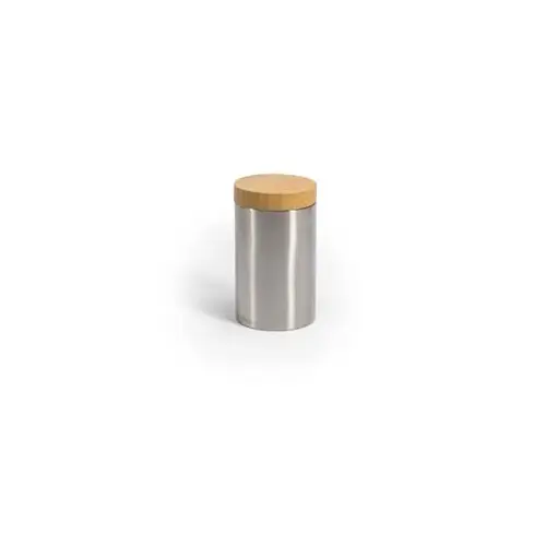 Brushed Stainless Jar With Bamboo Lid - pack of 6 Brushed Stainless Jar With Bamboo Lid - pack of 6